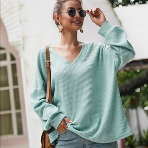 Teal sweater
